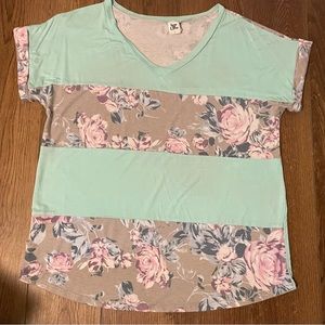 Sew In Love light weight tee shirt .Cuffed sleeves. Only worn a few times.